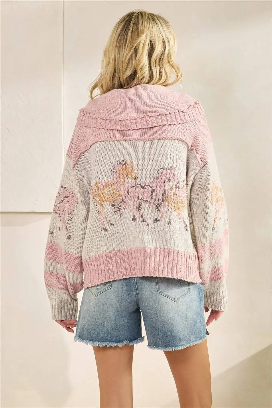 Whimsy Hooves Knit Sweater - Bridle Up Hope Shop