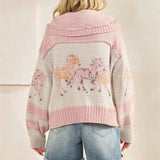 Whimsy Hooves Knit Sweater - Bridle Up Hope Shop