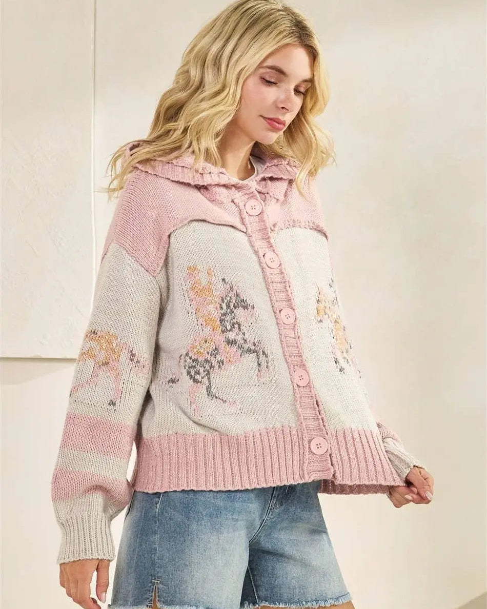 Whimsy Hooves Knit Sweater - Bridle Up Hope Shop