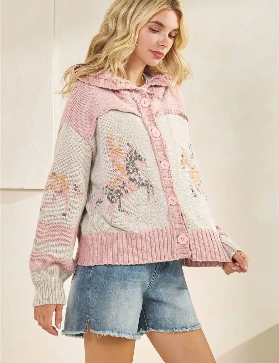 Whimsy Hooves Knit Sweater - Bridle Up Hope Shop