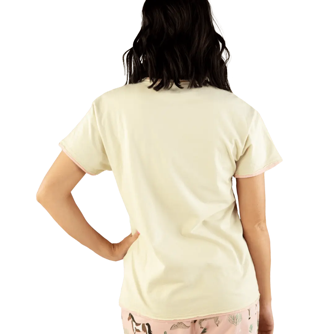 Wild & Free Horse Pajama Tee - Bridle Up Hope Shop