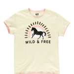 Wild & Free Horse Pajama Tee - Bridle Up Hope Shop