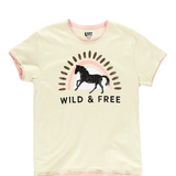 Wild & Free Horse Pajama Tee - Bridle Up Hope Shop