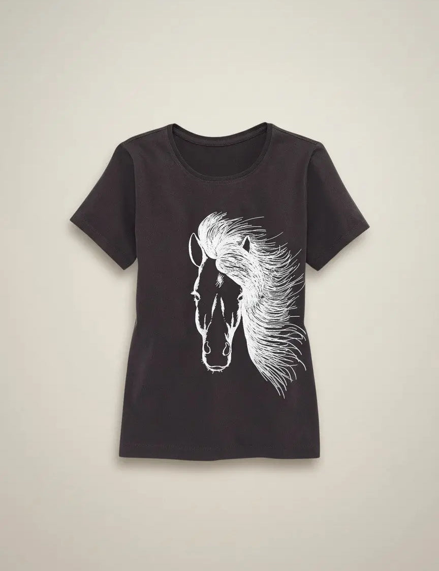 Wild Horse Glitter Tee - Bridle Up Hope Shop