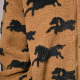 Wild Horse Sherpa Oversized Zip - Up Jacket - Bridle Up Hope Shop