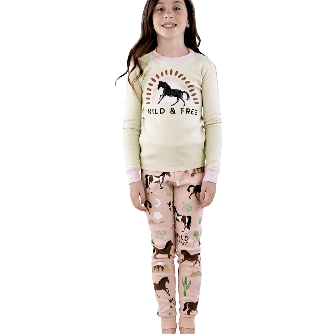 Wild Horses Kid PJ Set - Bridle Up Hope Shop