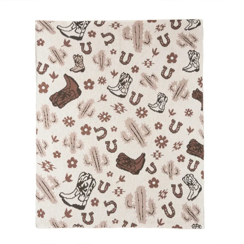 Wild West Baby Blanket - Bridle Up Hope Shop