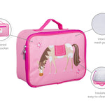 horse embroidered lunch box