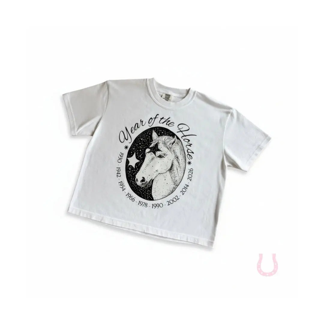 Year of the Horse Cropped T-Shirt - Bridle Up Hope Shop