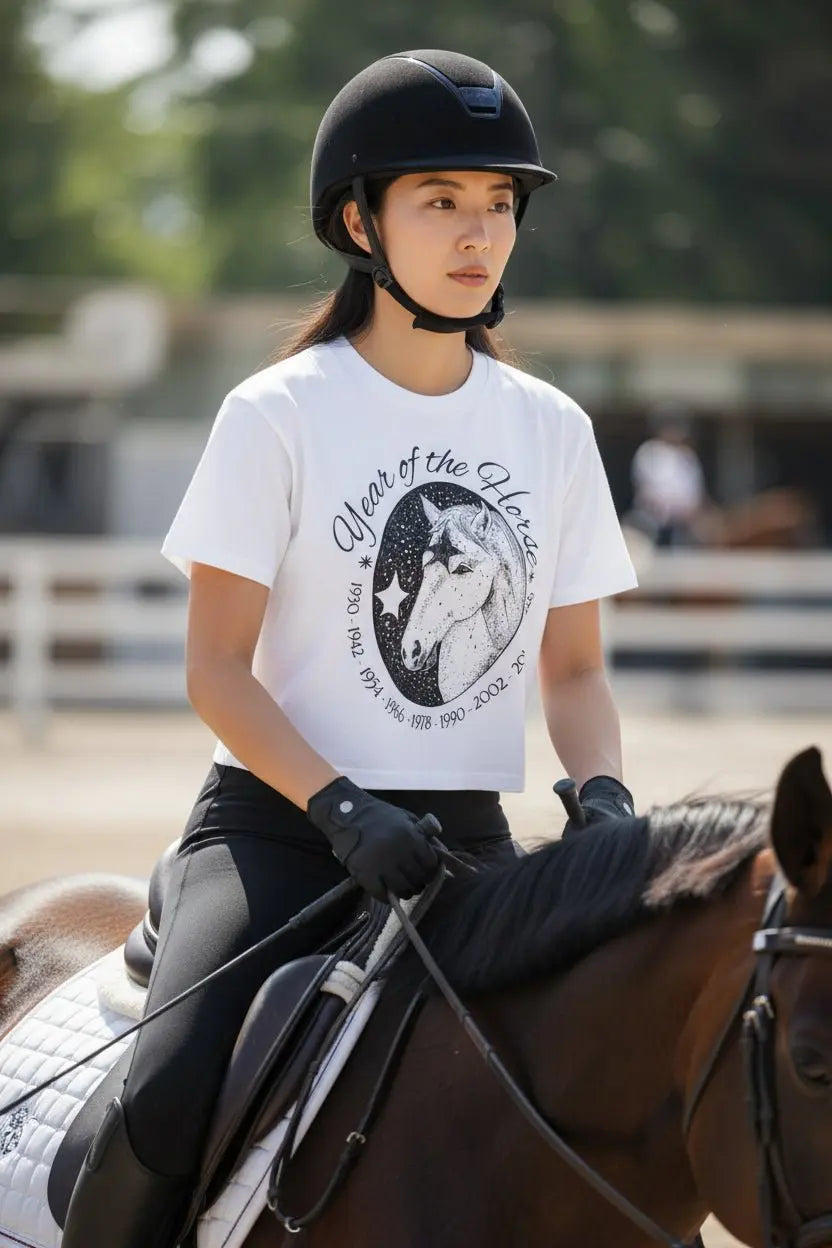 Year of the Horse Cropped T-Shirt - Bridle Up Hope Shop
