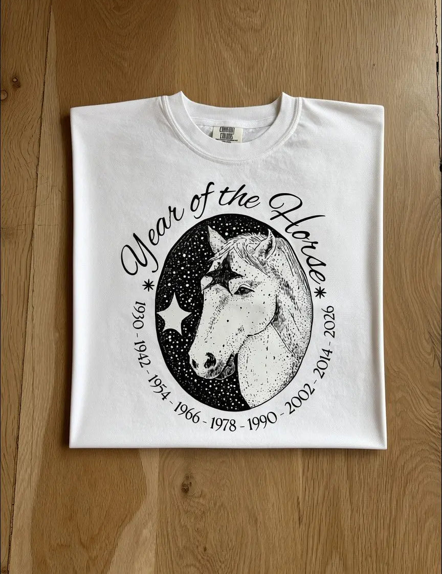 Year of the Horse Cropped T-Shirt - Bridle Up Hope Shop