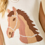 Yeehaw Yarn Sweater Vest - Bridle Up Hope Shop