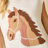 Yeehaw Yarn Sweater Vest - Bridle Up Hope Shop
