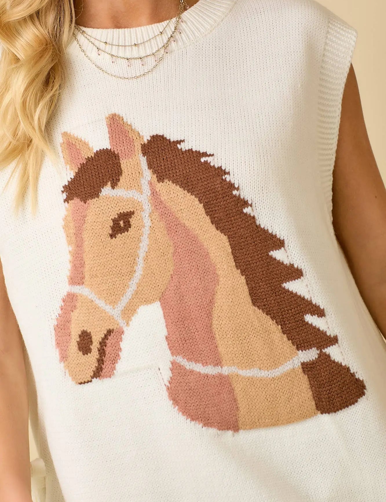 Yeehaw Yarn Sweater Vest - Bridle Up Hope Shop