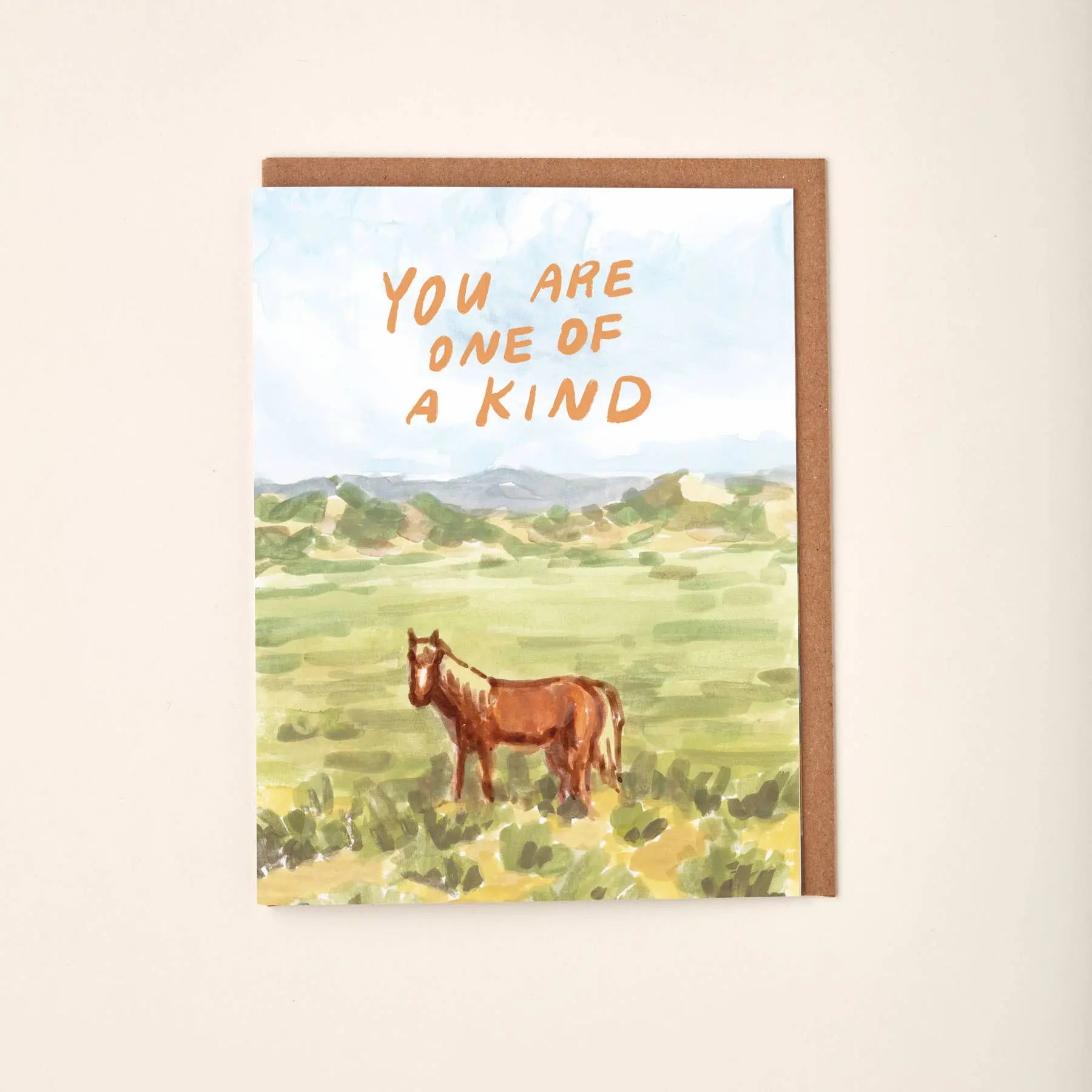 You Are One of a Kind Horse Greeting Card - Bridle Up Hope Shop
