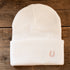 Pink Horseshoe Beanie (White)