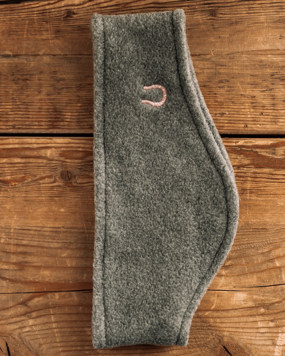 pink horseshoe headband Gray