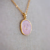 pink horseshoe pendant