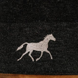 White Horse Beanie (Charcoal) - Bridle Up Hope Shop
